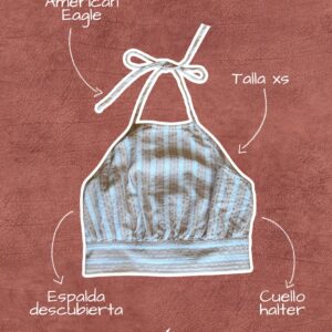 Top color [agregar color] de la marca American Eagle, talla XS, con diseño ajustado y tela suave ideal para outfits casuales.