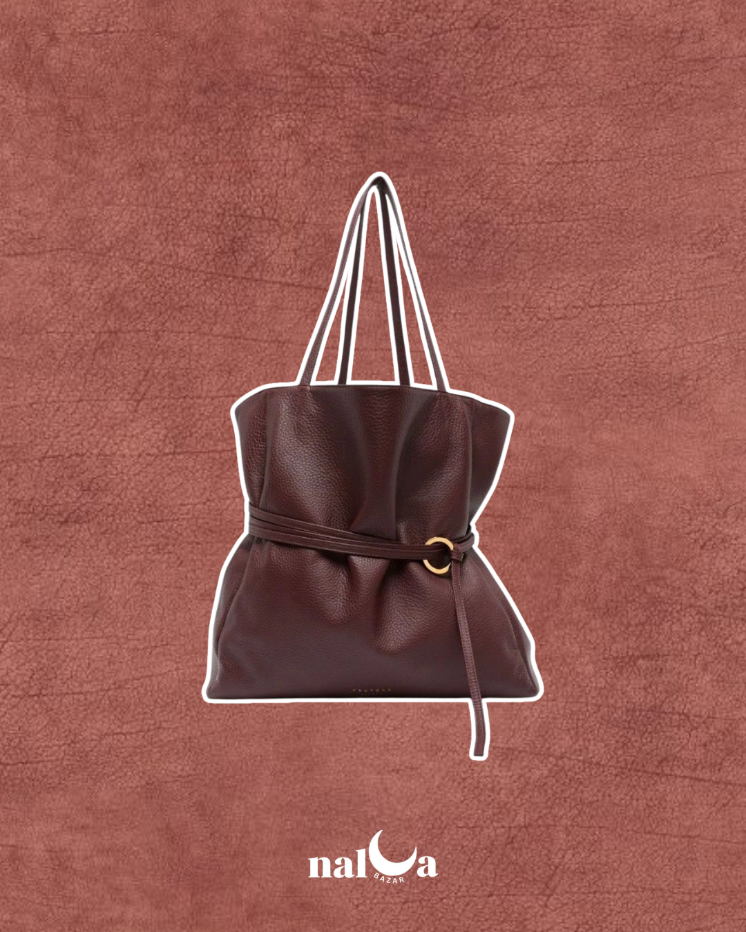 Bolsa de piel con cinturón