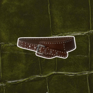 Cinturón café estilo boho