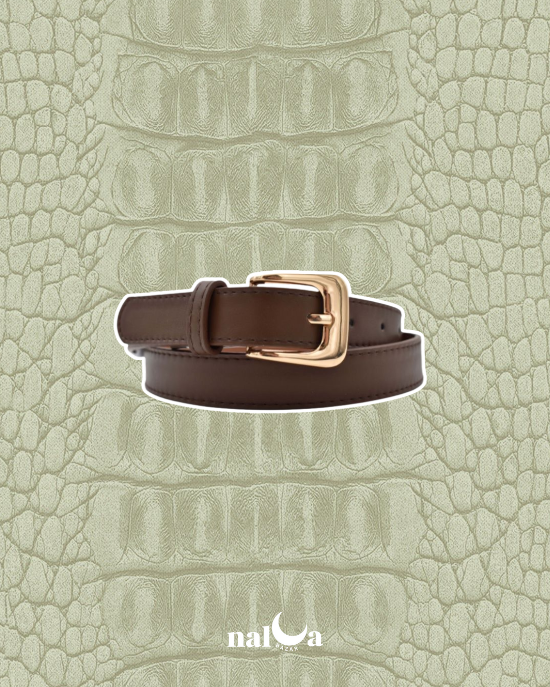 Cinturón café